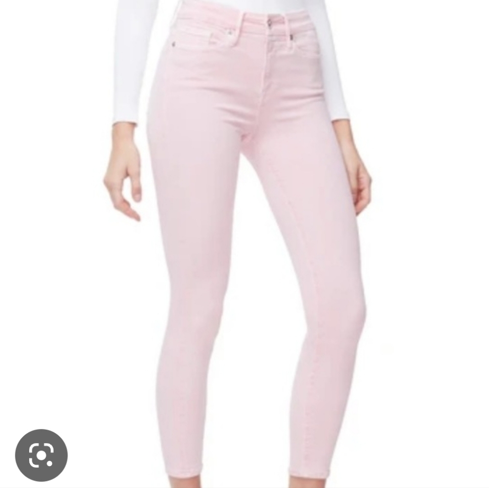 Good American Good Waist Crop pink 8/29
